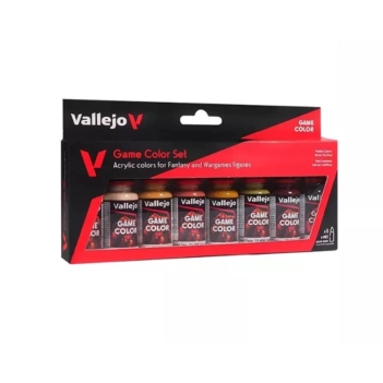 Set 16 pinturas modelismo Leather & Metal Vallejo 18ml