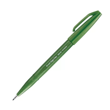 Rotulador Sign Pen Brush Olive Green Pentel
