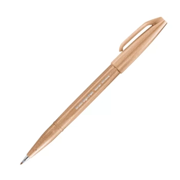 Rotulador Sign Pen Brush Pale Brown Pentel