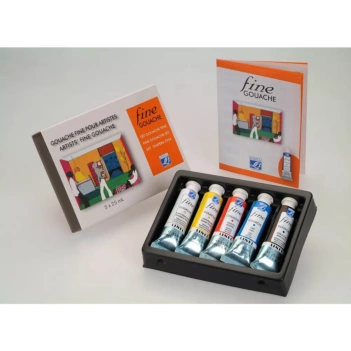 Set 5 Tubos de Gouache Fine 25ml Lefranc Bourgeois
