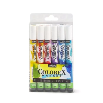 Set 6 Rotuladores pincel acuarelables Essentials Colorex Pebeo