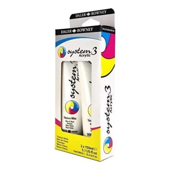 Set 2 Blanco titanio System3 Daler-Rowney 150ml