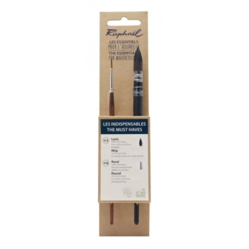 Set of 2 essential Raphaël travel brushes