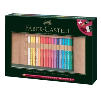 Set 30 kleuren met Polychromos Faber-Castell rolkoffer