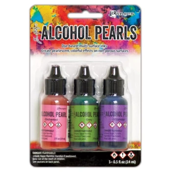Set #3 de 3 tintas Alcohol Pearls Ink Tim Holtz