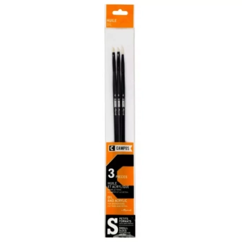 Set 3 Pinceles largos Campus Rapahel