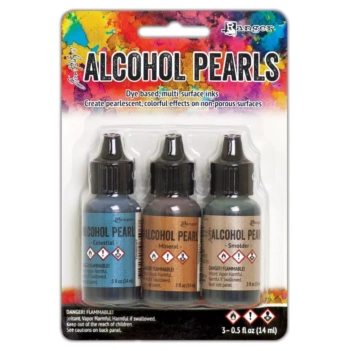 Set #3 de 3 tintas Alcohol Pearls Ink Tim Holtz
