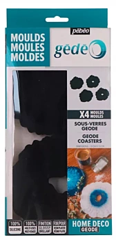 Set 4 moldes posavasos Gedeo Pebeo