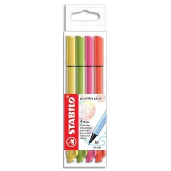 Set de 4 crayons pastel STABILO PointMax 0.8