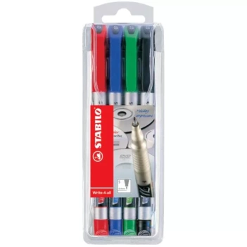 Set 4 Rotuladores Punta Media STABILO Write-4-all