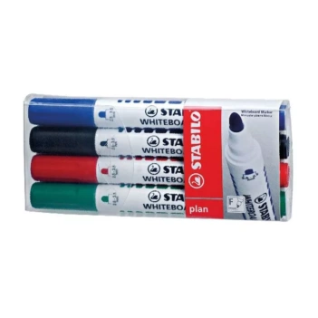 Set de 4 feutres pour tableau blanc STABILO Plan