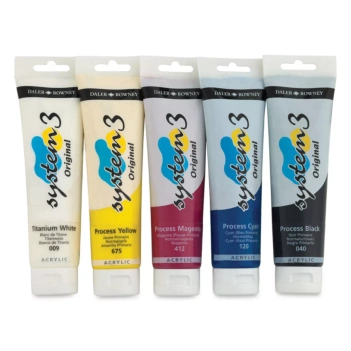 Set 5 acrilicos System3 Daler-Rowney 150ml