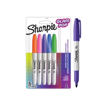 Set 34 Rotuladores permanentes punta fina Glam Pop Sharpie 0,9mm