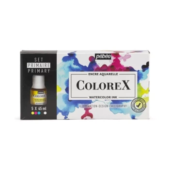 Set mit 5 primären Colorex Pebeo-Tinten, 45 ml
