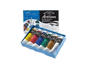 Set mit 6 Tuben Winsor and Newton Artisan Ölfarben auf Wasserbasis 37ml