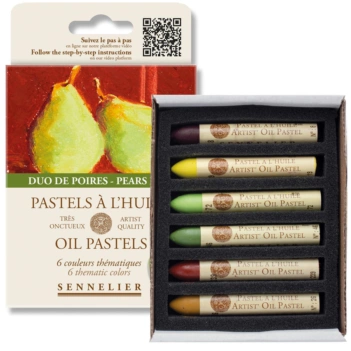 Caja 6 Pasteles al óleo Pears Duo Sennelier