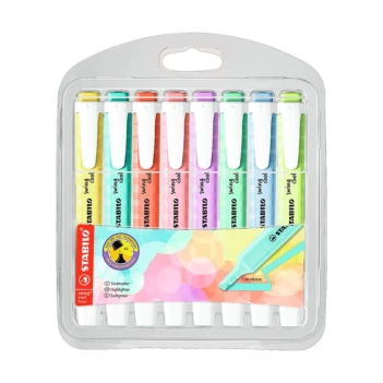 Set 3 rotuladores pastel mini Boss Original Stabilo