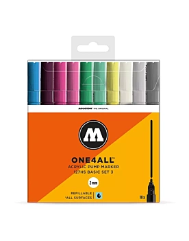 Set de 10 rotuladores Básicos Acrílicos One4all 127HS Molotow
