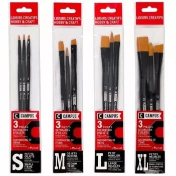 Raphael Set of 3 Hobby and Craft brushes