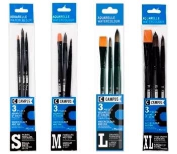 Raphael Set of 3 Watercolour brushes