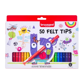 Set de 50 rotuladores Felt Tip Bruynzeel