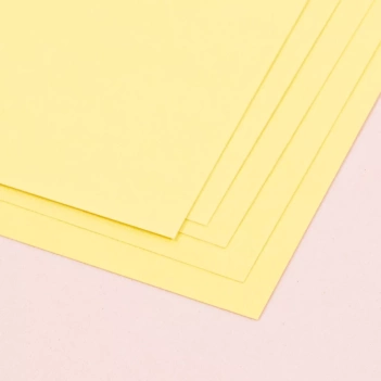 Pack de 5 Cartulinas Textura Amarillo Limón Craftelier 30x30cm