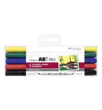 SUPER OFERTA **30%** Zestaw 5 kolorów ABT Pro Basic Tombow