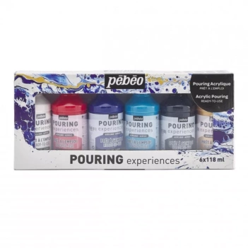 Pebeo Acrylic Pouring Set 6 Farben