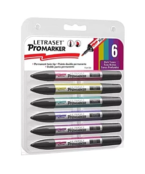 Set de 6 rotuladores Rich Tones Promarker
