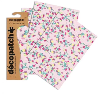 Set de papeles Decopatch Flores japonesas