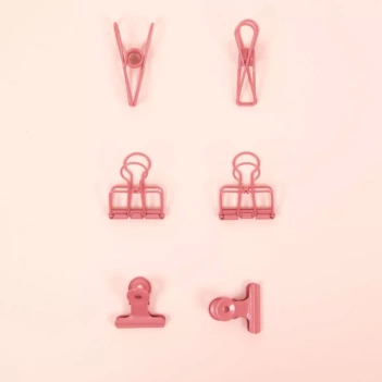 Set de Pinzas Rosa Chicle Craftelier