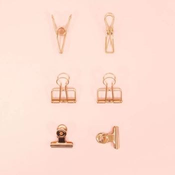 Set de Pinzas Rose Gold Craftelier
