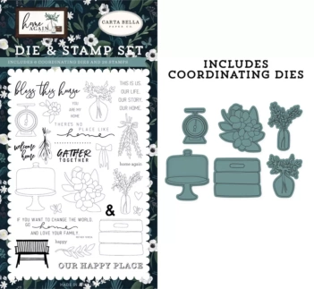 SUPER DEAL **30%** Carta Bella Gather Together Clear Stamps + Die 