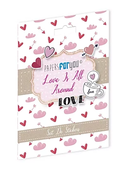 Set de Stickers Love Is All Around PapersForYou

