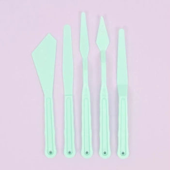 Craftelier Set mit 5 Kunststoffspateln 