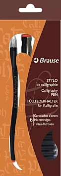 Ensemble stylo-plume Brause et 6 cartouches Brause