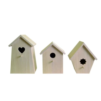 Set e 3 casitas de pájarosSet de 3 casitas de pájaros