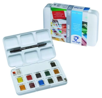 Caja de acuarela 12 pastillas Van Gogh