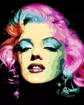 Alex Bog Painting Numbers Kit Iconic Marilyn 40x50cm