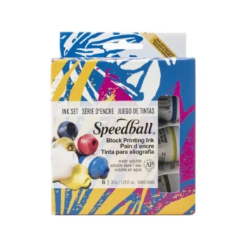 Set 6 tintas al aceite para xilografía Speedball 37ml