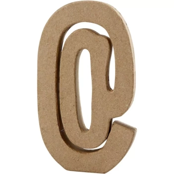 SUPER OFERTA **40%** Letra F de papel maché 20x11cm