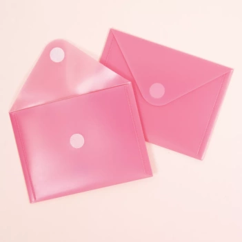Craftelier Set 5 Pink Transparent Die Envelopes 