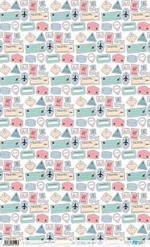 Papel de arroz One way ticket Summer Trip PapersForYou 54x33cm