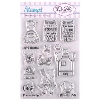 Dayka Trade Chef I love cooking stamp set 