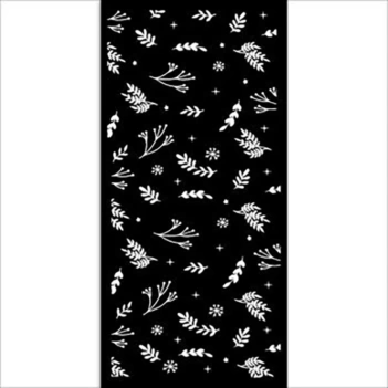 SUPER DEAL **40%** Stamperia Stencil Template Christmas Leaves 12x25cm