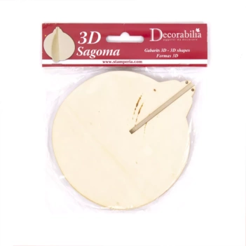 SUPER DEAL **60%** Stamperia MDF Shape 3D Christmas Ball 