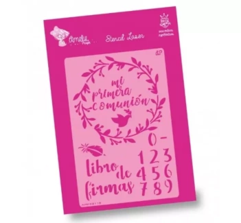 Plantilla de stencil Amelie Mi Primera 20x30cm
