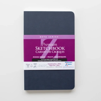 Sketchbook Zeta Mixed media Negro Stillman & Birn 14x9cm