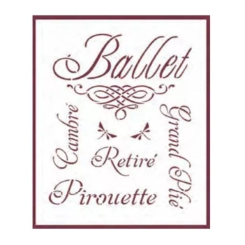 Dayka Trade Ballet Stencil 21x30cmT-3095