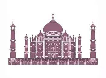 Dayka Trade Stencil (30x42cm) T-33037 Taj Mahal 